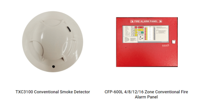 Principes de fonctionnement d'un système d'alarme incendie conventionnel : détecteur de fumée